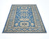 3x5 Feet Blue Kazak Afghan Hand Knotted Geometric Wool Area Rug